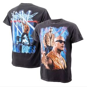 The Rock Ripple Juctiom Graphic Tee Sz Large Final Boss.Black